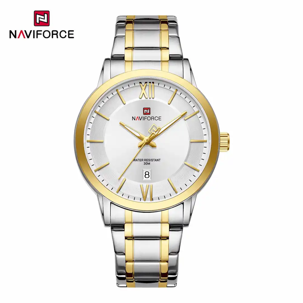 ساعت مردانه نیوی فورس Naviforce NF 9254 S/W/G