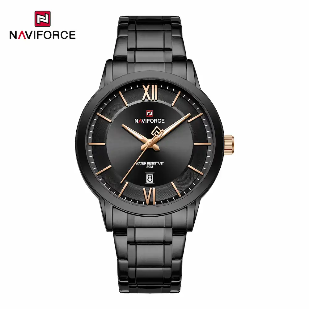 ساعت مردانه نیوی فورس Naviforce NF 9254 B/B/B