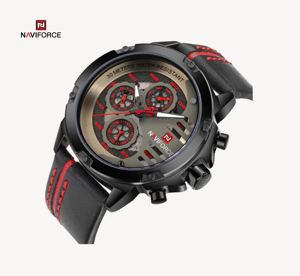 ساعت مردانه نیوی فورس مدل NAVIFORCE NF9110 B/R/B - Image 2