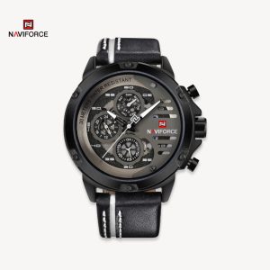 ساعت مردانه نیوی فورس   مدل NAVIFORCE NF9110 B/W/B