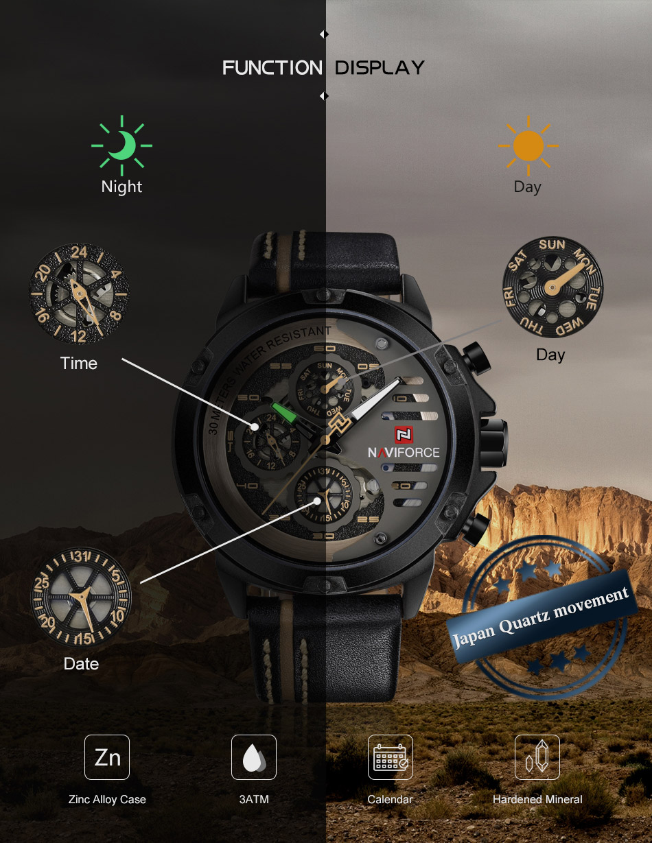 ساعت مردانه نیوی فورس مدل NAVIFORCE NF9110 s B/BN/B - Image 2