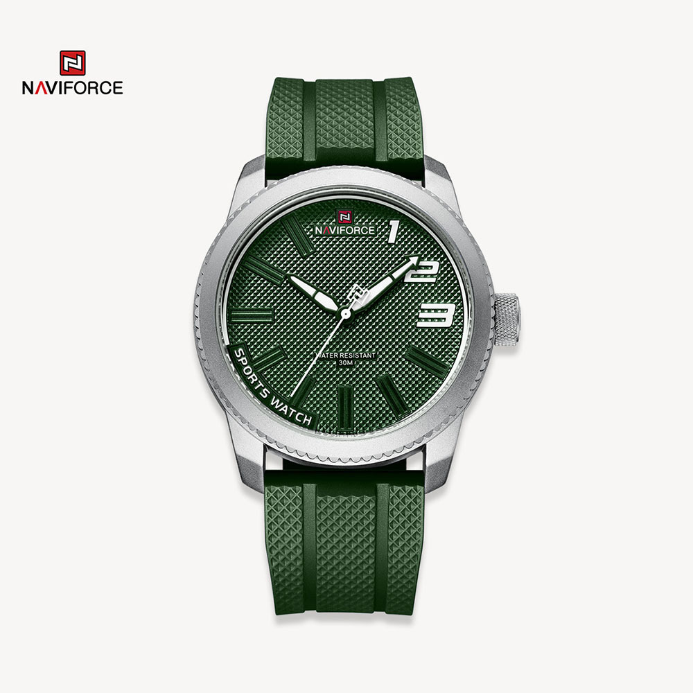 ساعت مردانه نیوی فورس Naviforce NF 9202 S/W/GN