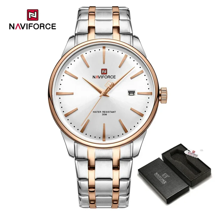ساعت مردانه نیوی فورس Naviforce NF 9230 S/W/RG