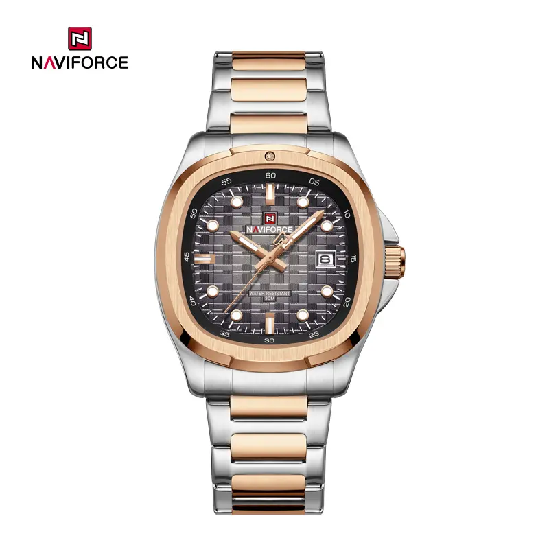 ساعت مردانه نیوی فورس Naviforce NF 9240 S/GY/RG