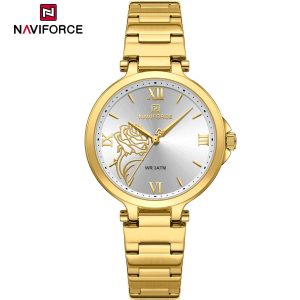 ساعت زنانه نیوی فورس Naviforce NF 5060 G/W