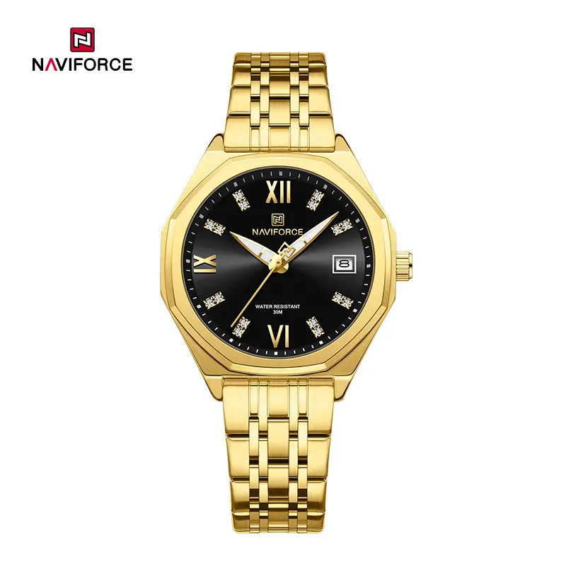 ساعت زنانه نیوی فورس Naviforce nf 5052 G/B/G