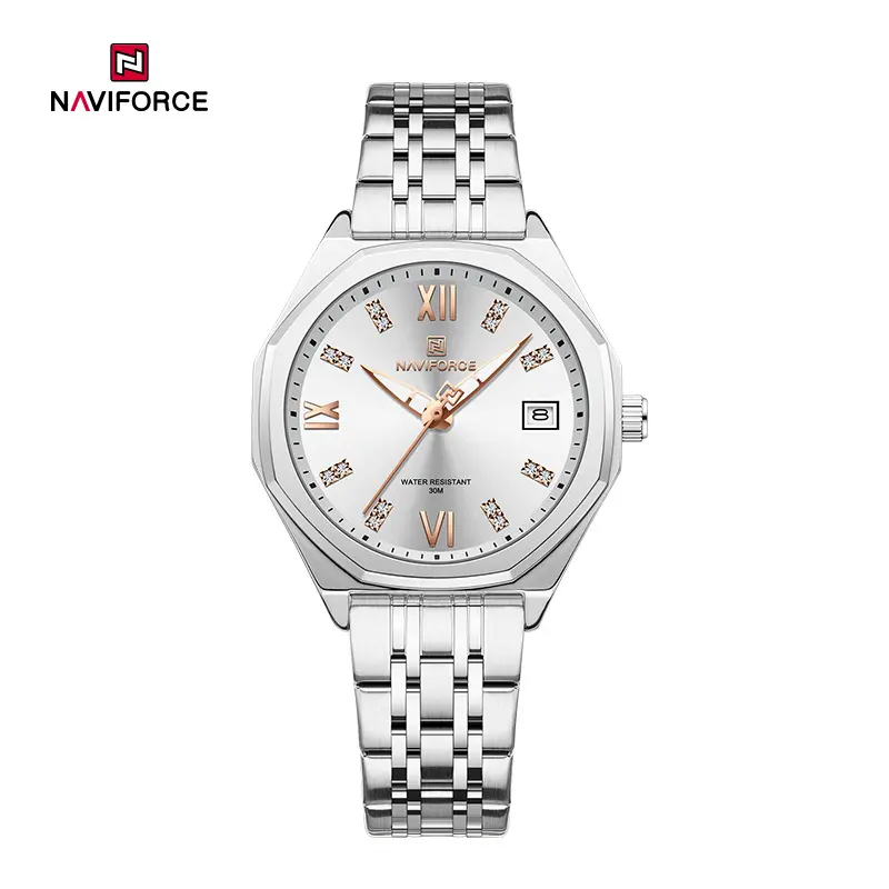 ساعت زنانه نیوی فورس Naviforce nf 5052 S/W/S
