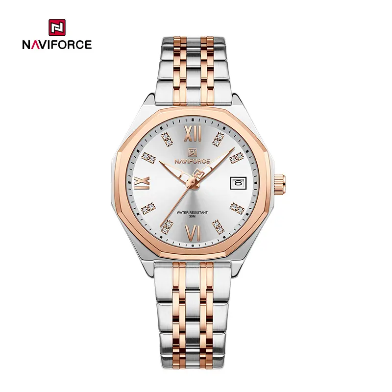 ساعت زنانه نیوی فورس Naviforce nf 5052 S/W/RG