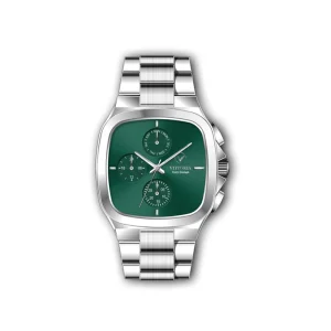 ساعت ویتوریا اورجینال مردانه استیل صفحه سبز مدل VT3185