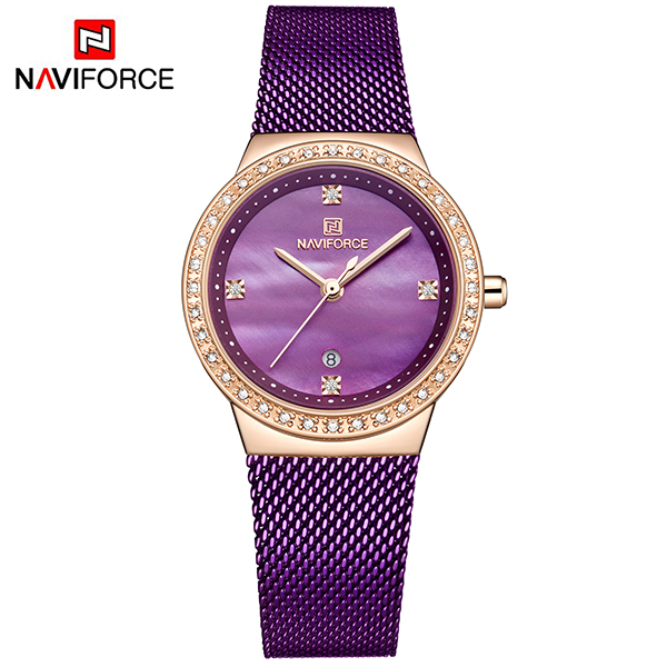 ساعت مچی زنانه نیوی فورس مدل NF 5005 PE/RG/PE