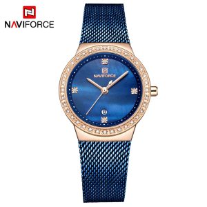 ساعت مچی زنانه نیوی فورس مدل NF 5005 BE/RG/BE