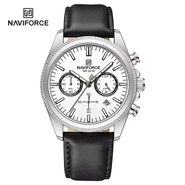 ساعت مردانه نیوی فورس Naviforce NF 8082L S/W/B