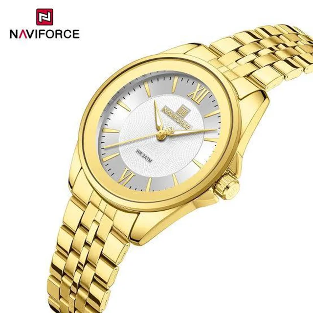 ساعت زنانه نیوی فورس Naviforce NF 5067 G/W