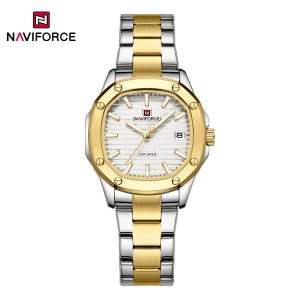 ساعت زنانه نیوی فورس Naviforce NF 5069 G/W/G
